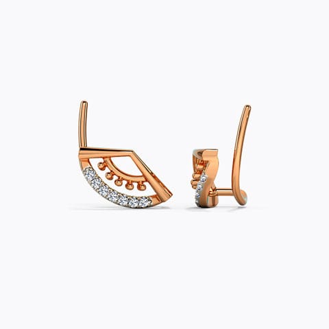 Semi Whirl Diamond Ear Cuffs Semi Whirl Diamond Ear Cuffs
