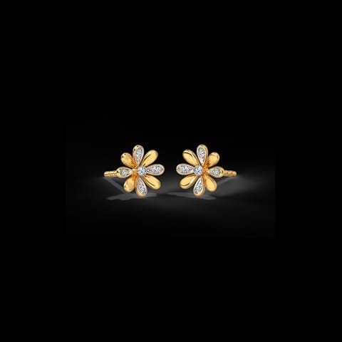Flickery Floret Diamond Stud Earrings Flickery Floret Diamond Stud Earrings
