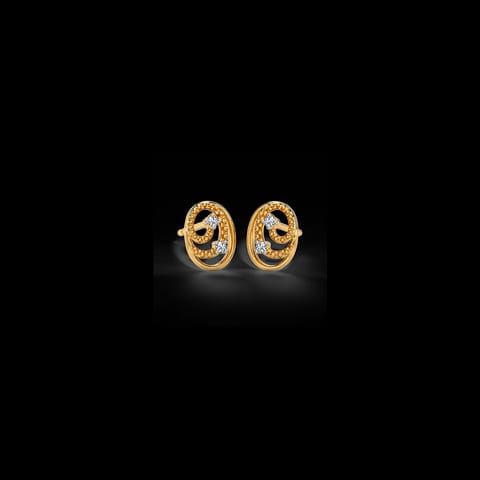 Swirl Of Circle Diamond Stud Earrings Swirl Of Circle Diamond Stud Earrings