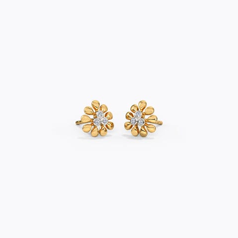 Veena Blossom Diamond Stud Earrings Veena Blossom Diamond Stud Earrings