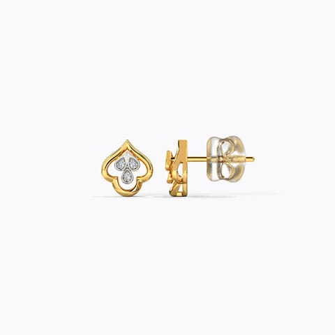 Golden Bud Diamond Stud Earrings Golden Bud Diamond Stud Earrings