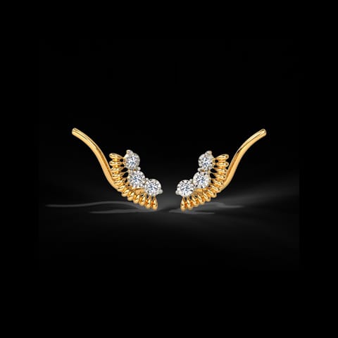 Anshika Linear Diamond Ear Cuffs Anshika Linear Diamond Ear Cuffs