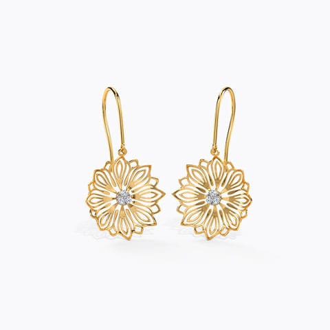 Baroque Diamond Drop Earrings Baroque Diamond Drop Earrings