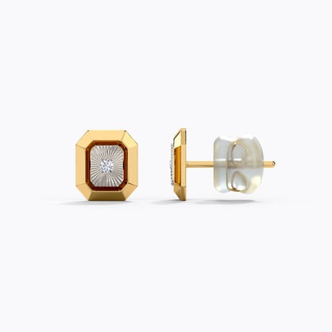 Edgy Octave Diamond Stud Earrings Edgy Octave Diamond Stud Earrings