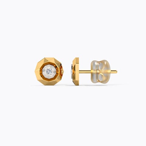 Edgy Spheric Diamond Stud Earrings Edgy Spheric Diamond Stud Earrings
