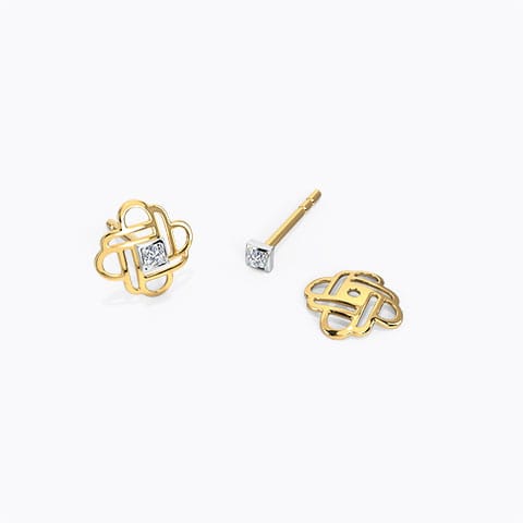 Mesh Diamond Multiwear Stud Earrings Mesh Diamond Multiwear Stud Earrings
