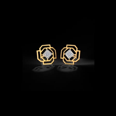 Lattice Diamond Multiwear Stud Earrings Lattice Diamond Multiwear Stud Earrings
