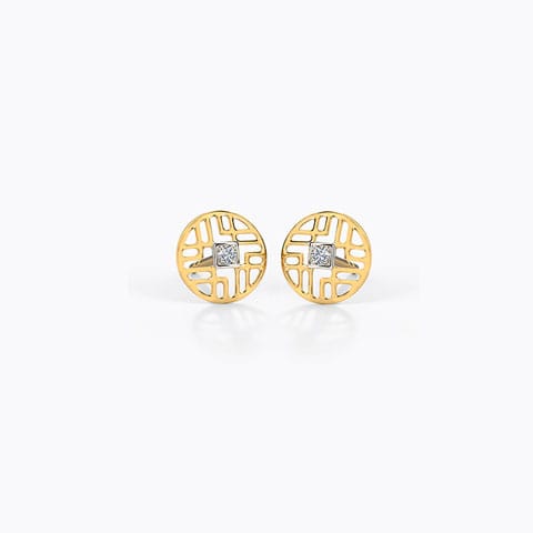 Maze Diamond Multiwear Stud Earrings