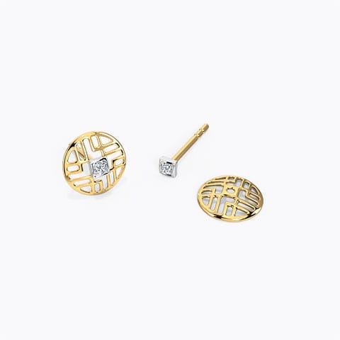 Maze Diamond Multiwear Stud Earrings Maze Diamond Multiwear Stud Earrings