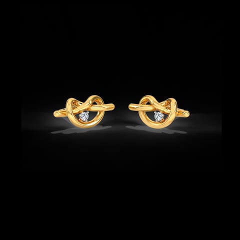Bow & Braid Diamond Stud Earrings Bow & Braid Diamond Stud Earrings