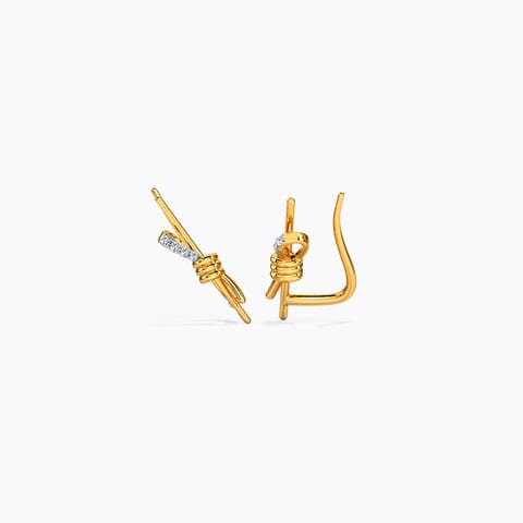 Tie & Whirl Diamond Ear Cuff Tie & Whirl Diamond Ear Cuff