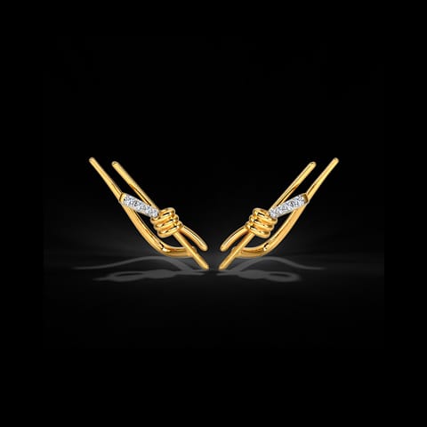 Tie & Whirl Diamond Ear Cuff Tie & Whirl Diamond Ear Cuff