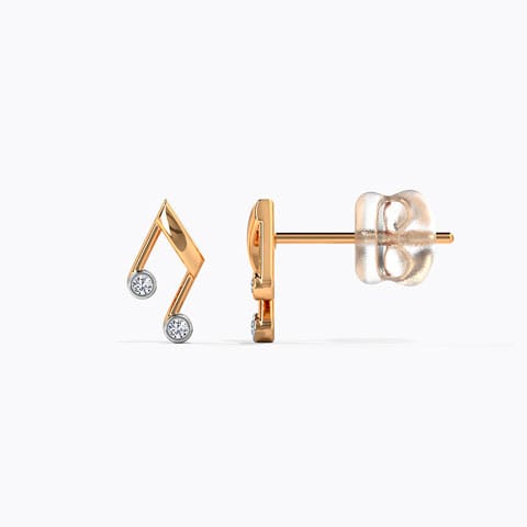 Musical Diamond Stud Earrings Musical Diamond Stud Earrings