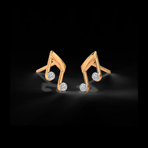 Musical Diamond Stud Earrings Musical Diamond Stud Earrings