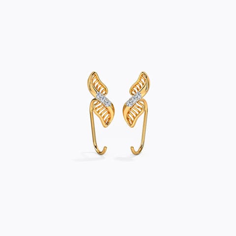 Lattice Swirl Diamond Stud Earrings Lattice Swirl Diamond Stud Earrings