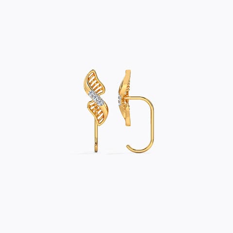 Lattice Swirl Diamond Stud Earrings Lattice Swirl Diamond Stud Earrings