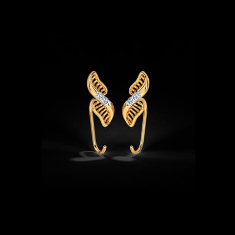 Lattice Swirl Diamond Stud Earrings Lattice Swirl Diamond Stud Earrings