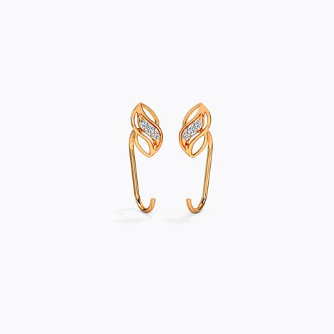 Sparkling Twirl Diamond Stud Earrings Sparkling Twirl Diamond Stud Earrings