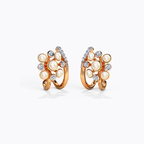 Bloom Burst Diamond Hoop Earrings Bloom Burst Diamond Hoop Earrings