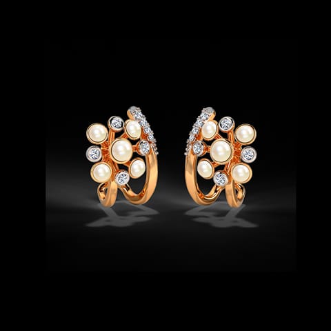 Bloom Burst Diamond Hoop Earrings Bloom Burst Diamond Hoop Earrings