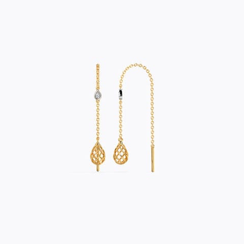 Sway Diamond Sui Dhaga Earrings  Sway Diamond Sui Dhaga Earrings
