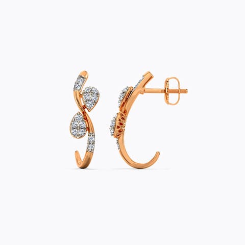 Brianna Diamond Hoop Earrings Brianna Diamond Hoop Earrings