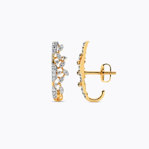 Alyona Diamond Hoop Earrings Alyona Diamond Hoop Earrings