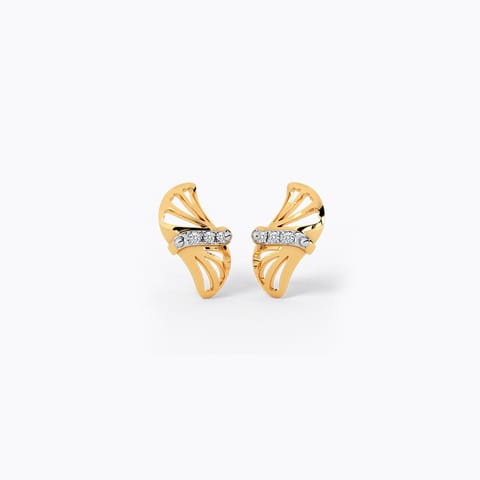 Dazzling Fern Diamond Stud Earrings Dazzling Fern Diamond Stud Earrings