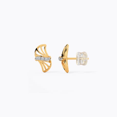 Dazzling Fern Diamond Stud Earrings Dazzling Fern Diamond Stud Earrings