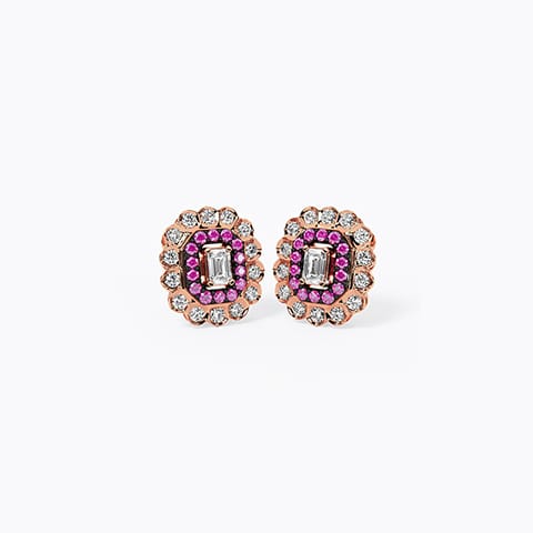 Shima Gemstone Stud Earrings Shima Gemstone Stud Earrings