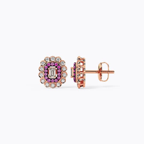Shima Gemstone Stud Earrings Shima Gemstone Stud Earrings