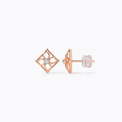 Square Glint Diamond Stud Earrings Square Glint Diamond Stud Earrings
