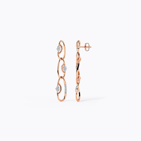 Oval Long Drop Earring Oval Long Drop Earring