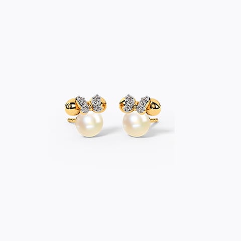 Mickey Mouse Pearl Earring