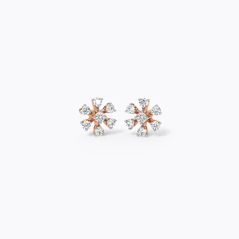 Sparkling Daisy Diamond Stud Earrings Sparkling Daisy Diamond Stud Earrings