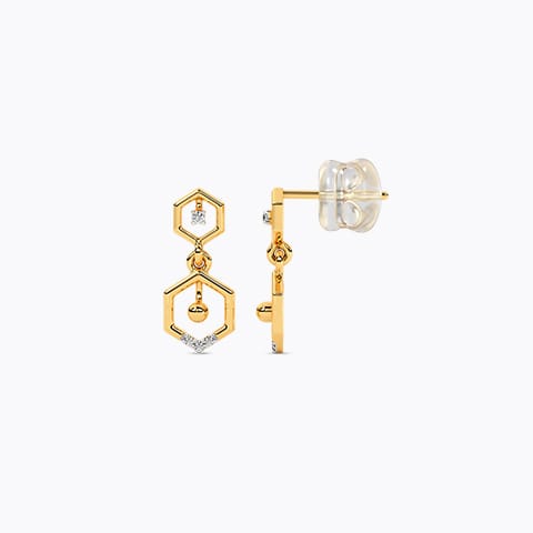 Hexa Sway Diamond Drop Earrings Hexa Sway Diamond Drop Earrings