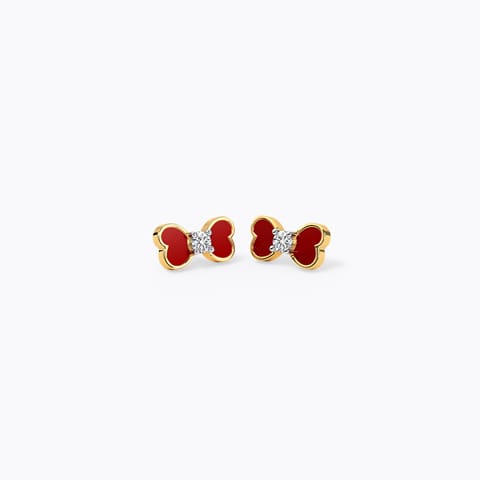 Snow White Bow Earrings