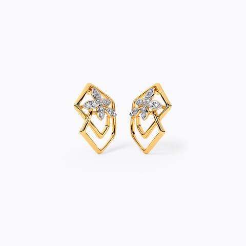 Twirling Petals Diamond Stud Earrings Twirling Petals Diamond Stud Earrings