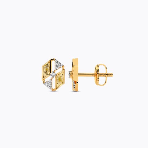 Festivity Facet Diamond Stud Earrings Festivity Facet Diamond Stud Earrings