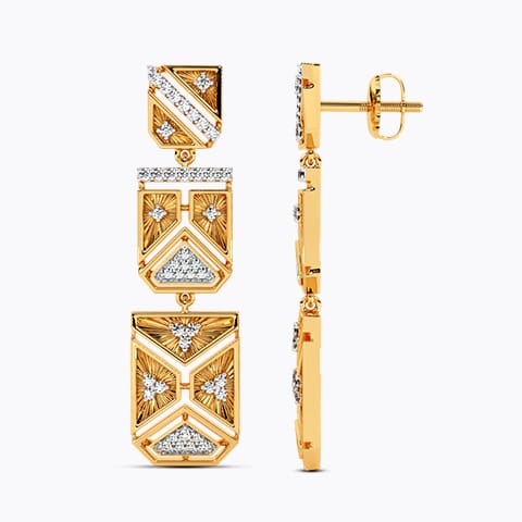 Celebration Comet Diamond Drop Earrings