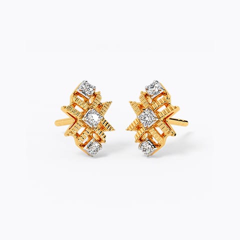 Radiant Rivulet Diamond Stud Earrings Radiant Rivulet Diamond Stud Earrings