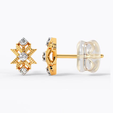 Radiant Rivulet Diamond Stud Earrings Radiant Rivulet Diamond Stud Earrings