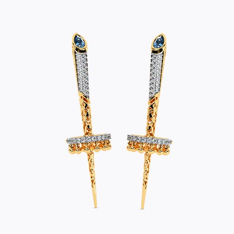 Sword Diamond Earrings Sword Diamond Earrings