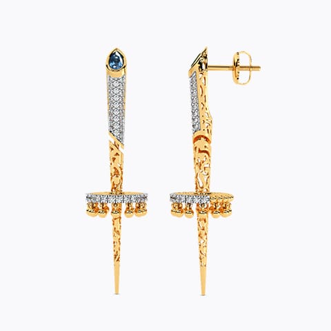 Sword Diamond Earrings Sword Diamond Earrings