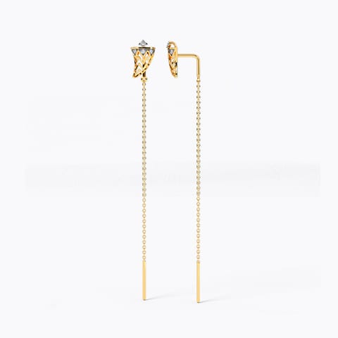 Mighty Claw Diamond Sui Dhaga Earrings Mighty Claw Diamond Sui Dhaga Earrings