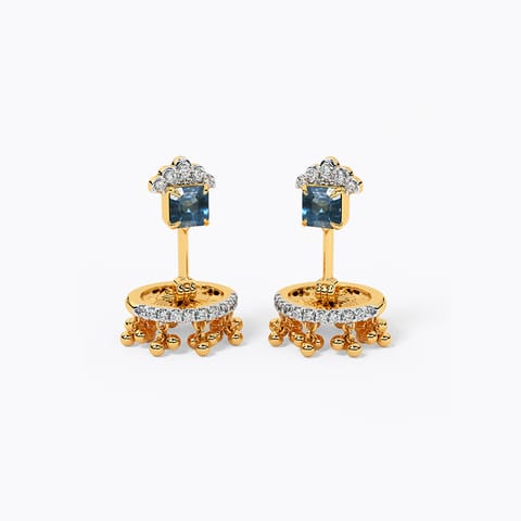 Taaj Gemstone Jhumki Earrings