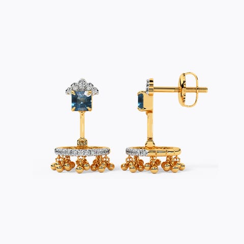 Taaj Gemstone Jhumki Earrings Taaj Gemstone Jhumki Earrings