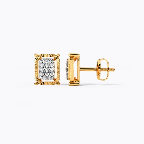 Quad Fringe Diamond Stud Earrings Quad Fringe Diamond Stud Earrings