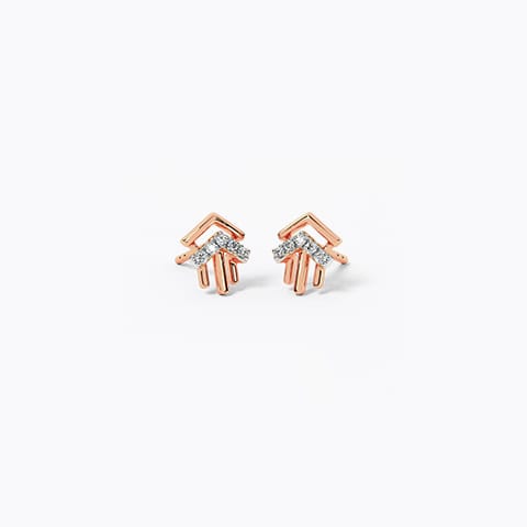 Penny Diamond Stud Earrings
