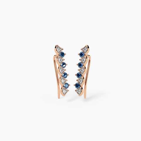 Hrishi Gemstone Ear Cuff Earrings